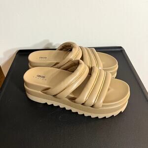 ASOS Tan Platform Sandals